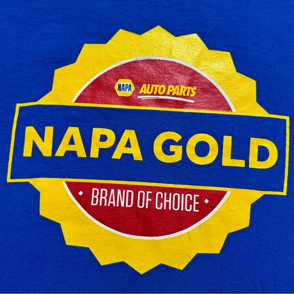 Vintage NAPA GOLD Auto Parts brand of Choice Double Sided Shirt - Picture 6 of 11